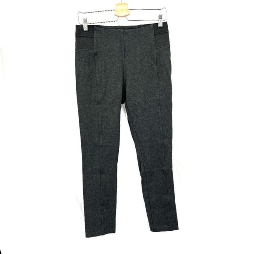 Soft Surroundings elastic waist stretch pants leggings skinny leg gray‎ ankle S
